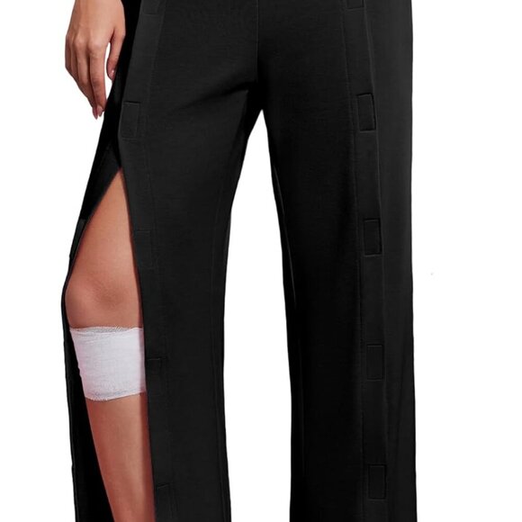 Women's Adaptive Tear-Away Pants with Pockets - Ideal for Post-Surgery Recovery - Picture 1 of 7